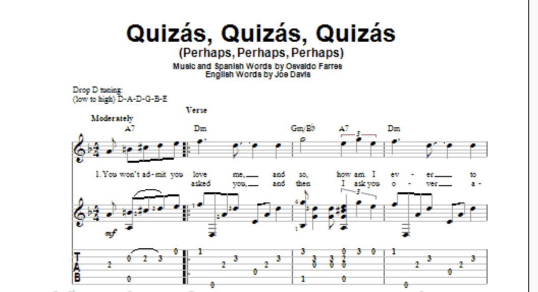 Perhaps, Perhaps, Perhaps