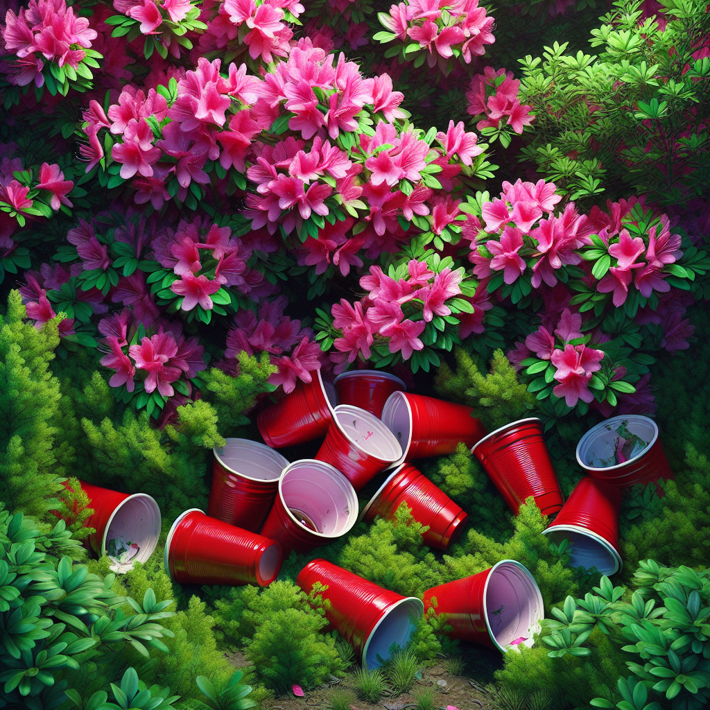 🌸No more red solo cups in the azaleas