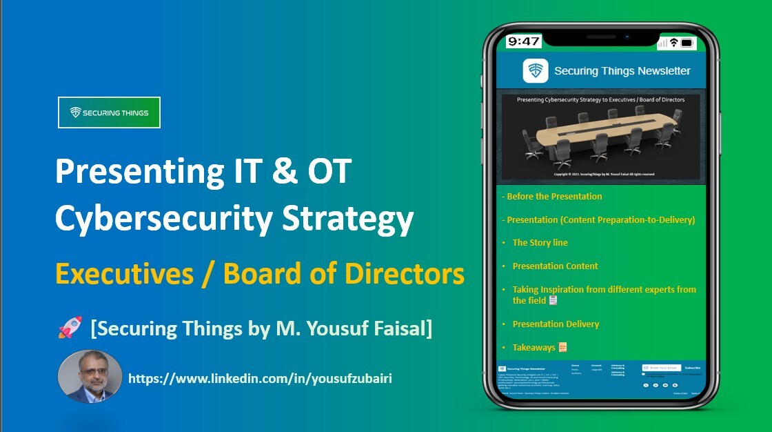 Presenting IT & OT Cybersecurity Strategy 