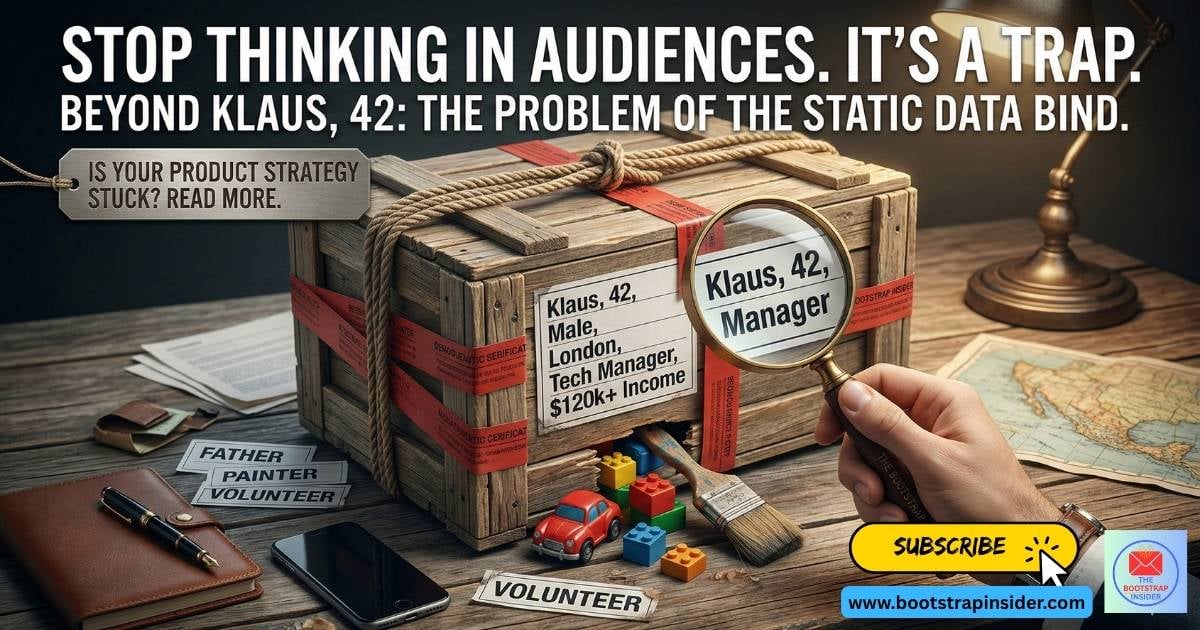 🟡 Stop building products for "Klaus, 42" (The Target Audience Trap)