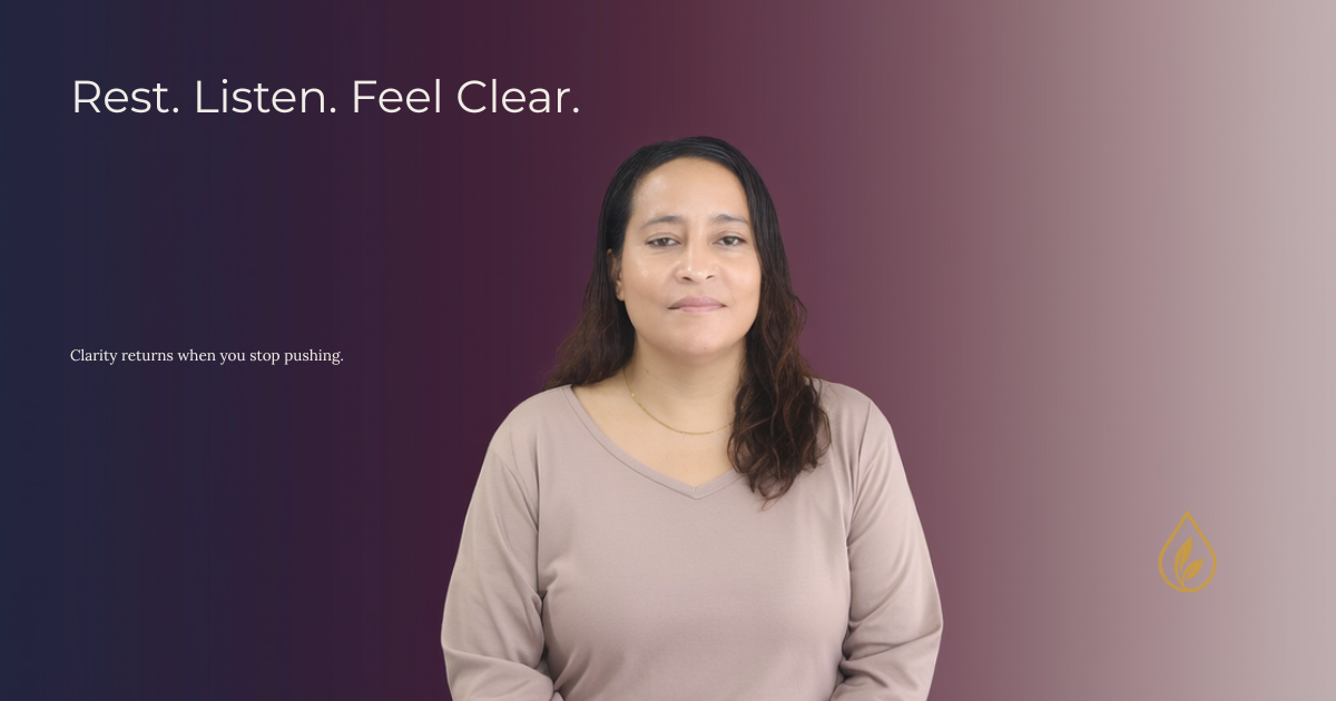 Rest. Listen. Feel Clear.