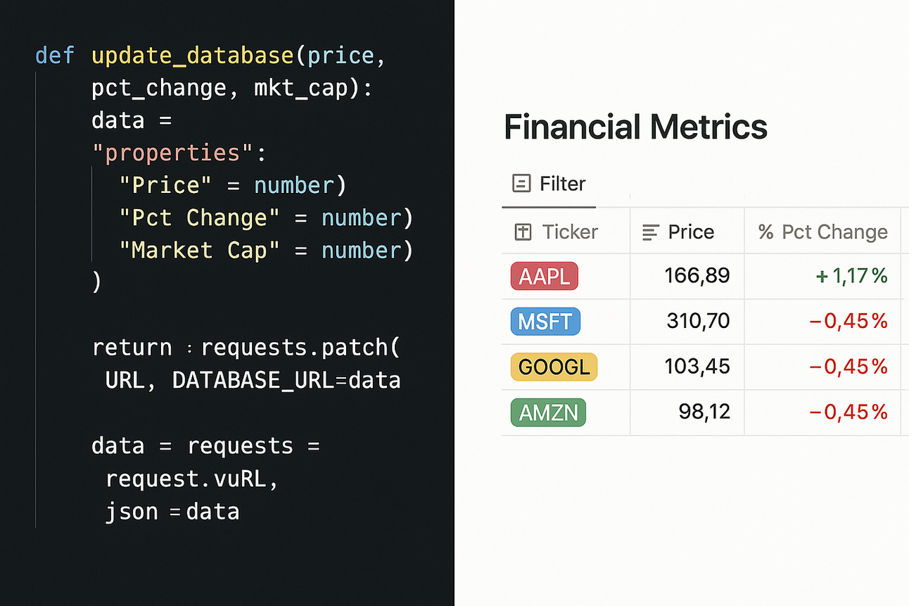 Ditch Excel: Build a Live-Updating Trading Dashboard in Notion with Python
