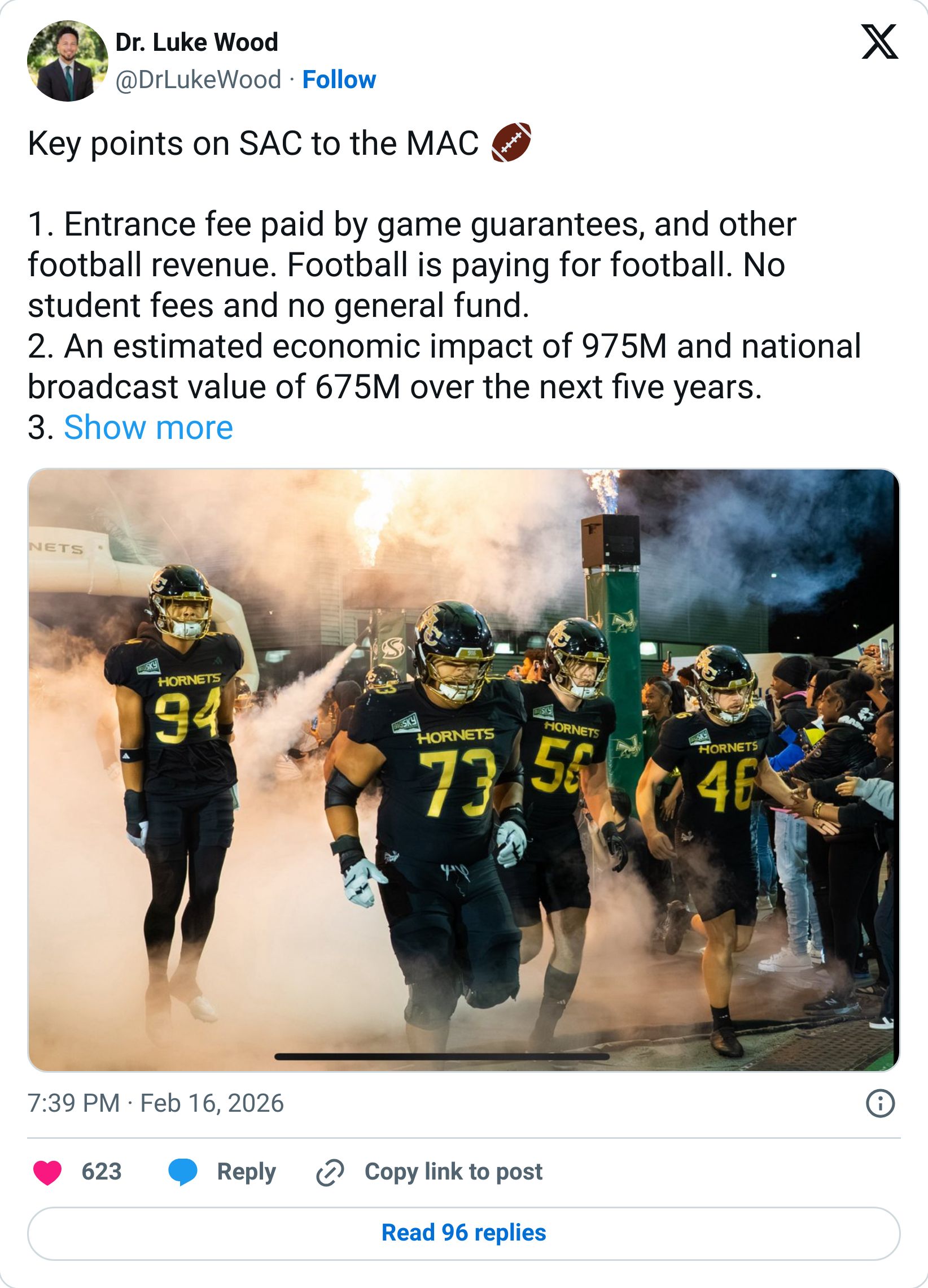 So how does the math work behind this Sacramento State/MAC business?