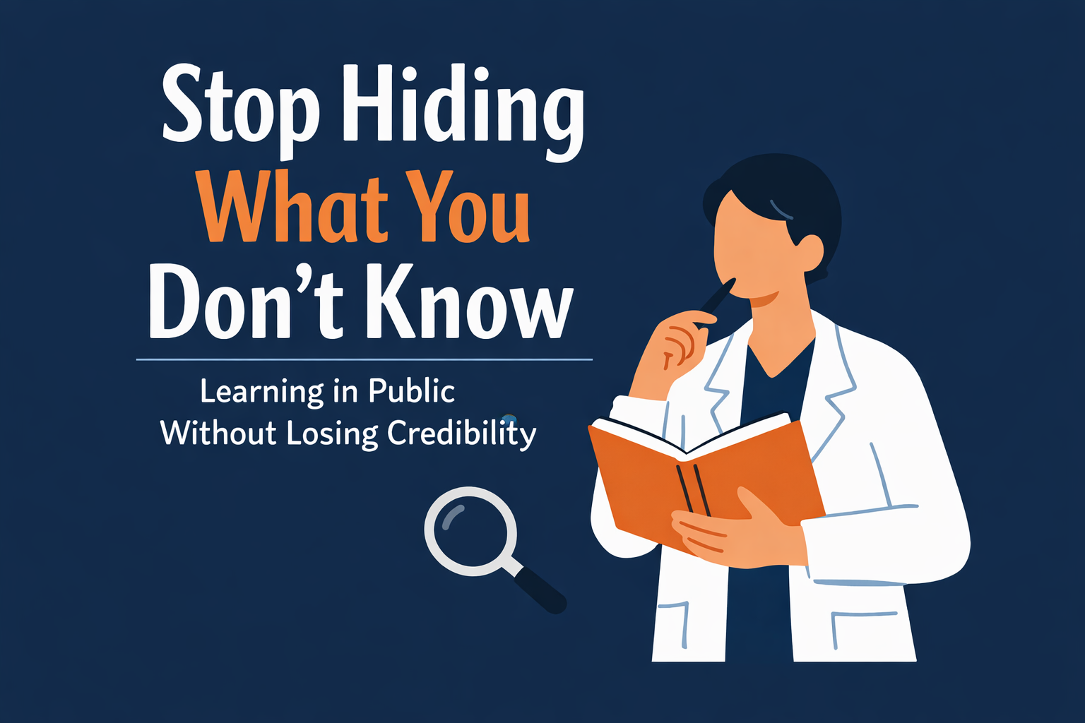 Stop Hiding What You Don’t Know 🚨 : The Smart Way to Learn in Public Without Losing Credibility