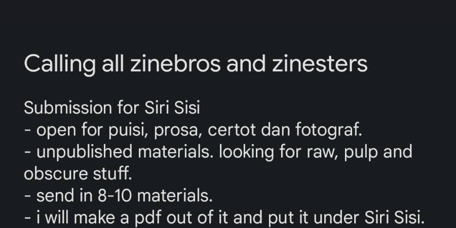 Siri Sisi Yang Cuba Merakam