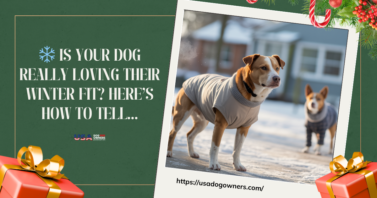 🎄 Is Your Dog Really Loving Their Winter Fit? Here’s How to Tell...