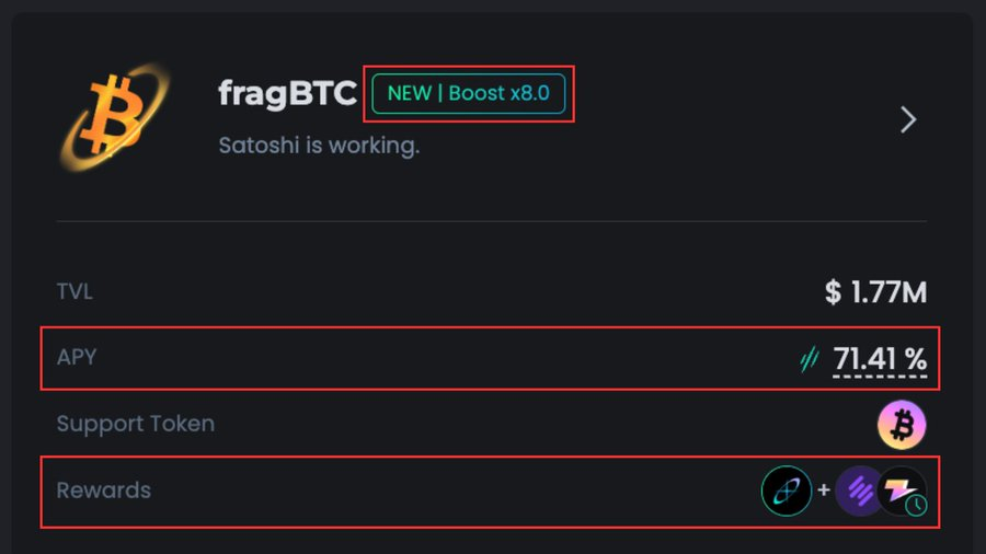 Did you know you can hold a yield-bearing BTC token (45% APY) that offers 3-in-1 rewards?