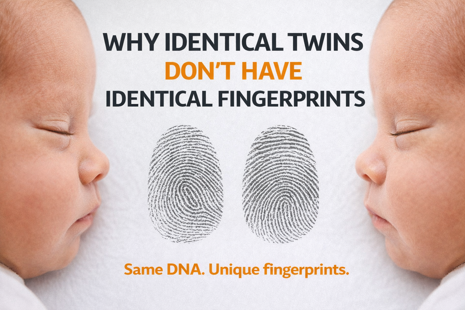 Why Identical Twins Don’t Have Identical Fingerprints?