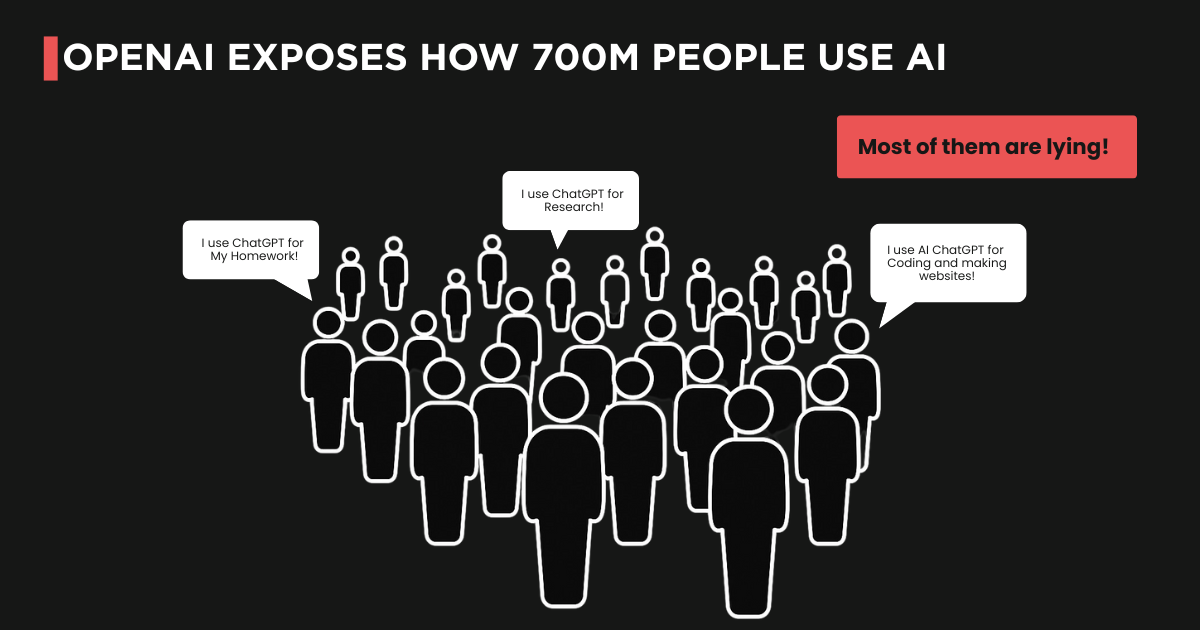 🚀 700M ChatGPT Users Can't Be Wrong: OpenAI's Latest Usage Report Revealed How The World Really Uses AI