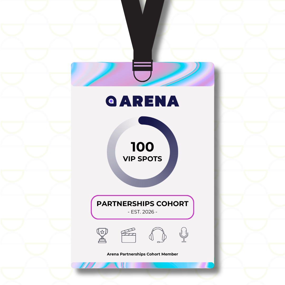 Arena’s Partnerships Cohort is now open