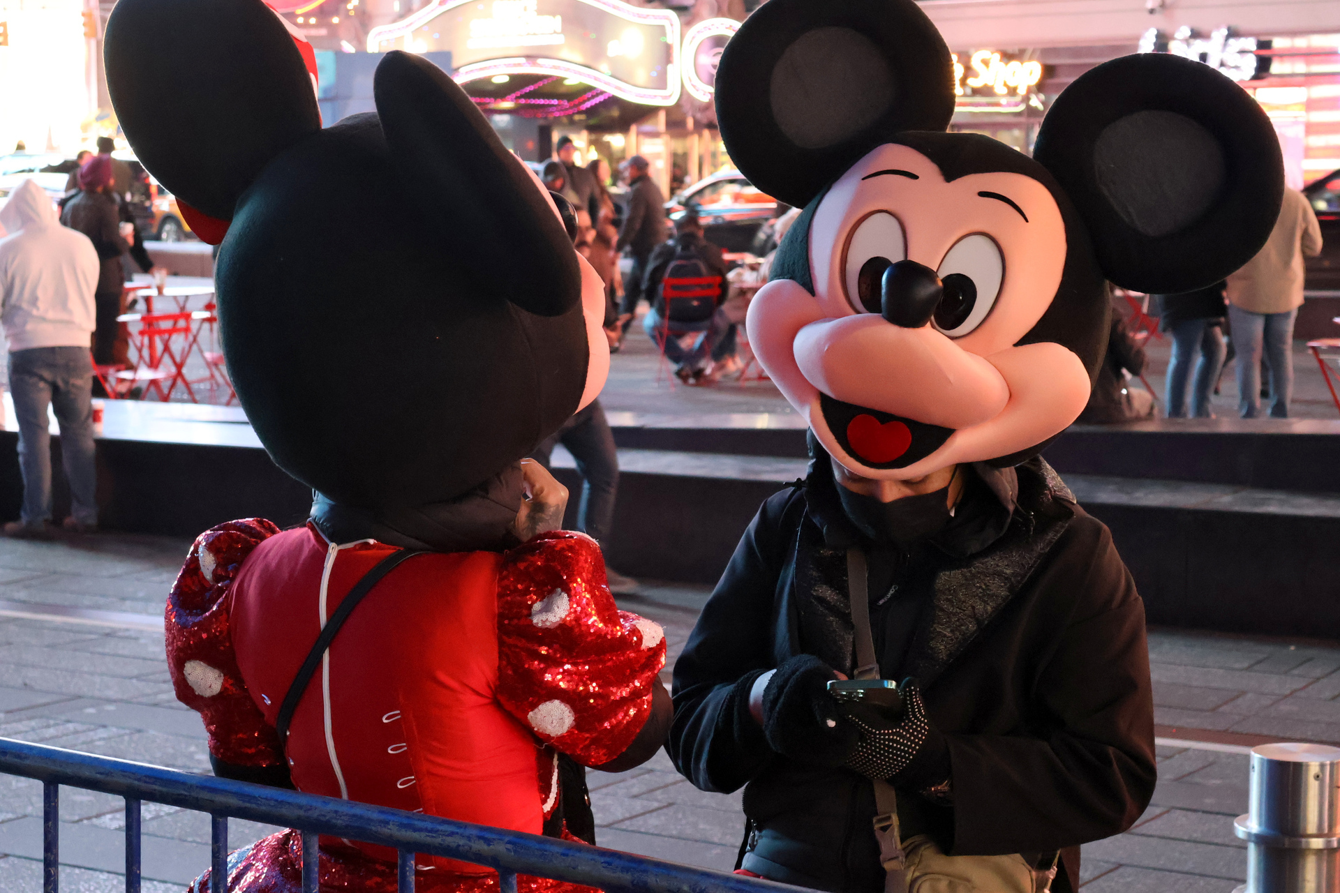 Times Square: 44th Street between 6th and Broadway