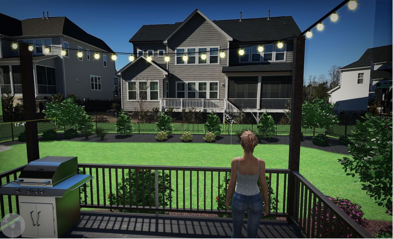 Backyard landscaping