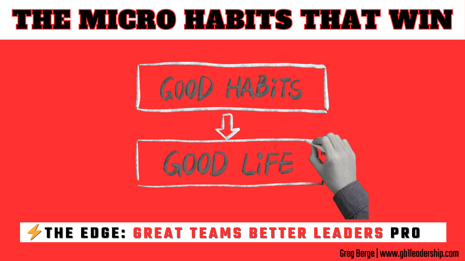 ⚡️ The EDGE: The Micro Habits That Win.