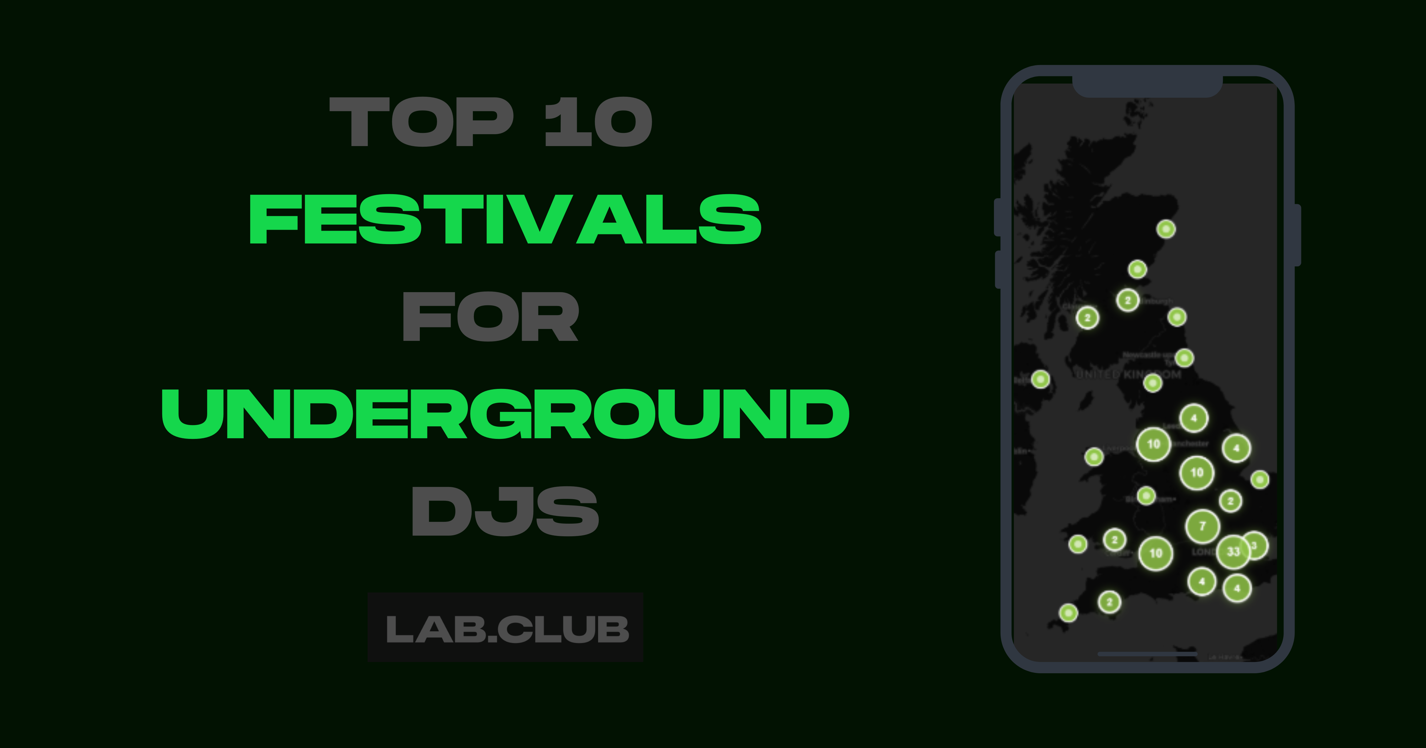 Top 10 UK Festivals for Underground DJs