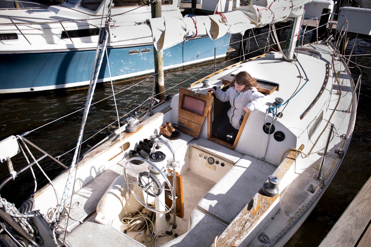 Living on the water while dreaming of teaching on land