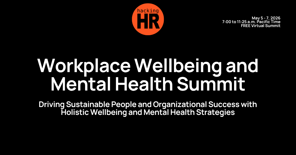Banner for the Workplace Well-being and Mental Health Summit, a virtual event focused on performance, leadership, and mental health strategies.