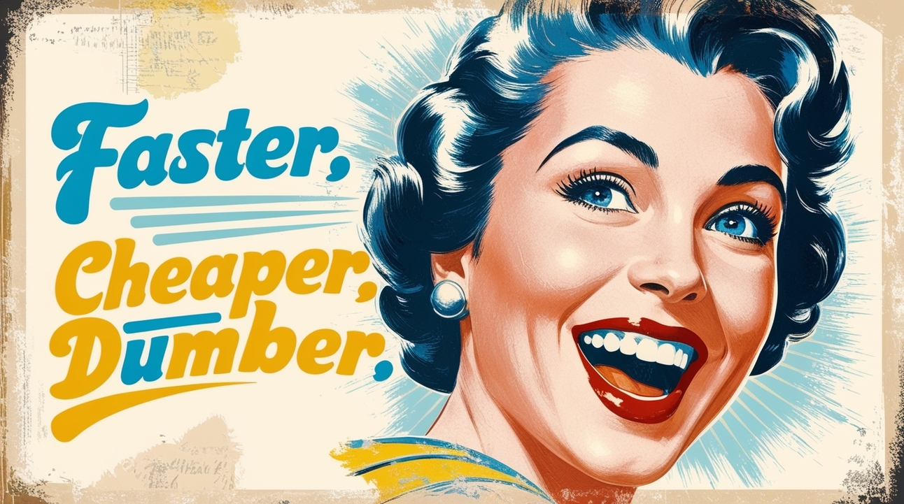 🫡 The Rise of "Faster, Cheaper, Dumber" AI