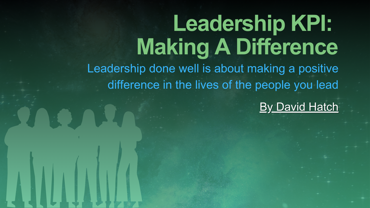 Leadership KPI: Making A Difference