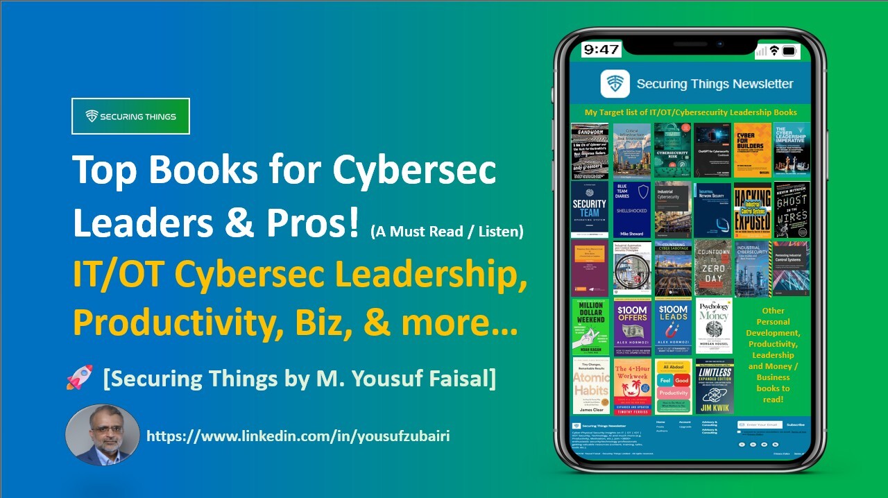 Top Books for Cybersec Leaders & Pros! (Must Read / Listen)