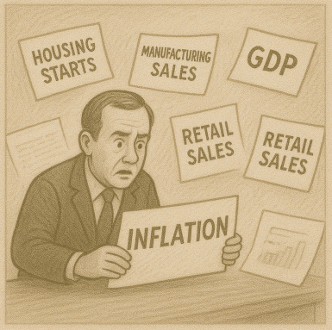 Inflation & housing starts miss, manufacturing sales beat