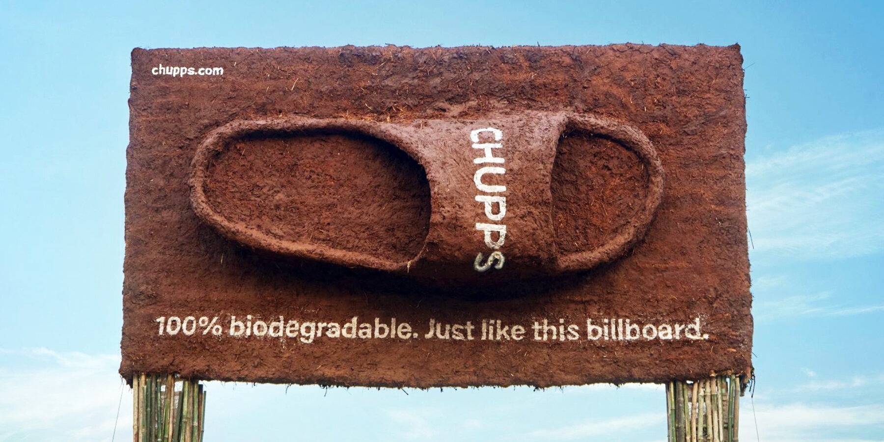 These Biodegradable Sandals Have a Billboard to Match