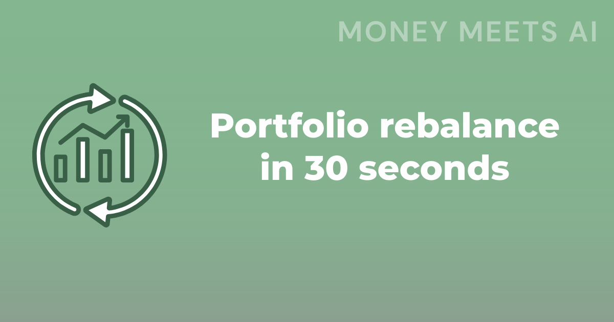 ⚖️ Is your portfolio still balanced? Mine wasn't.