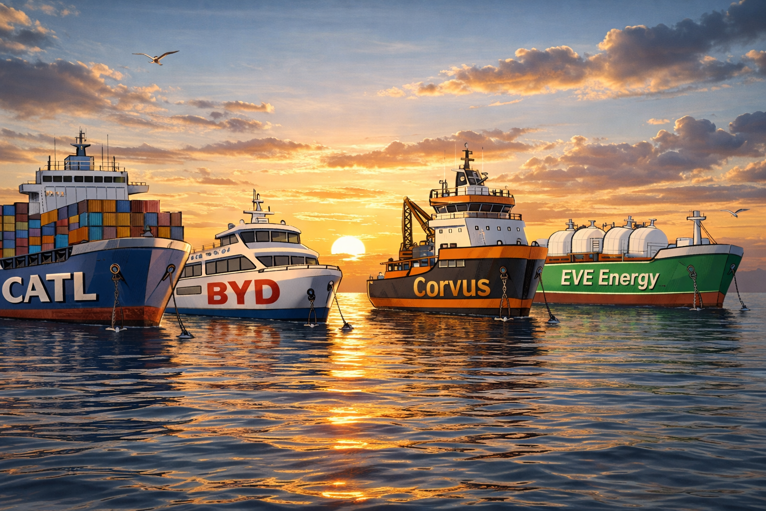 Barcelona €1.7b plan • Malta expands Grand Harbour OPS • Mobile modernizes pier b • Cadiz tests cruise OPS • Houston terminal gets e-reach stacker • CATL predicts ocean electric ships • Busan launches e-ferry • Svitzer orders India e-tugs • London launches Orbit Clipper• E-tenders rise for duty • BYD Corvus partner on marine batteries • kalmar partners for charging • EV E Green Whale partner • Superconductor tech boosts ship batteries