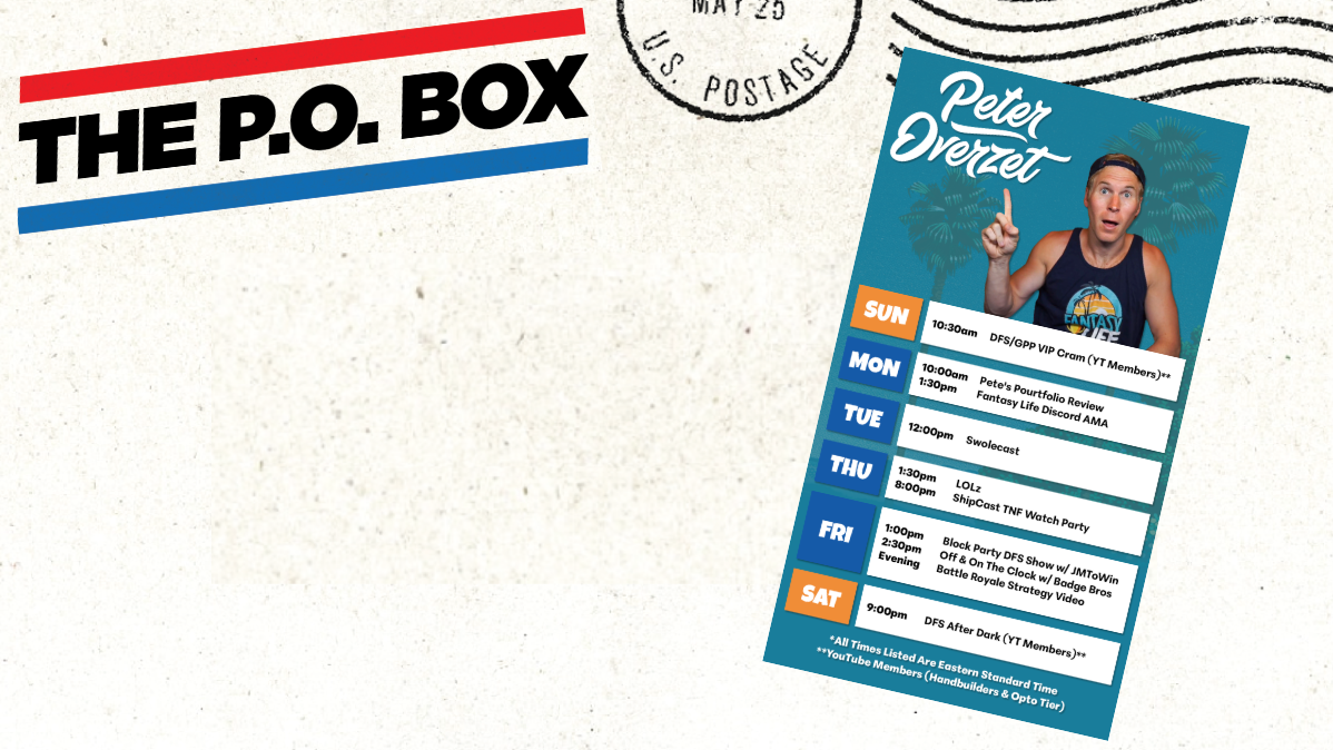 Fall Content Schedule