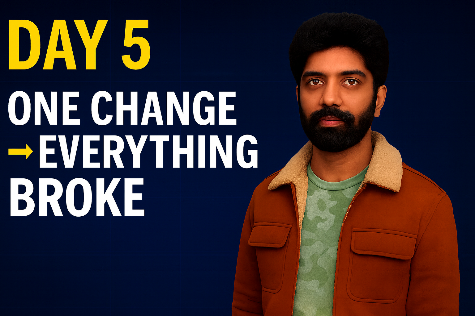 ⚡Day 5 — One Small Change Broke Everything (Cascading Failure)