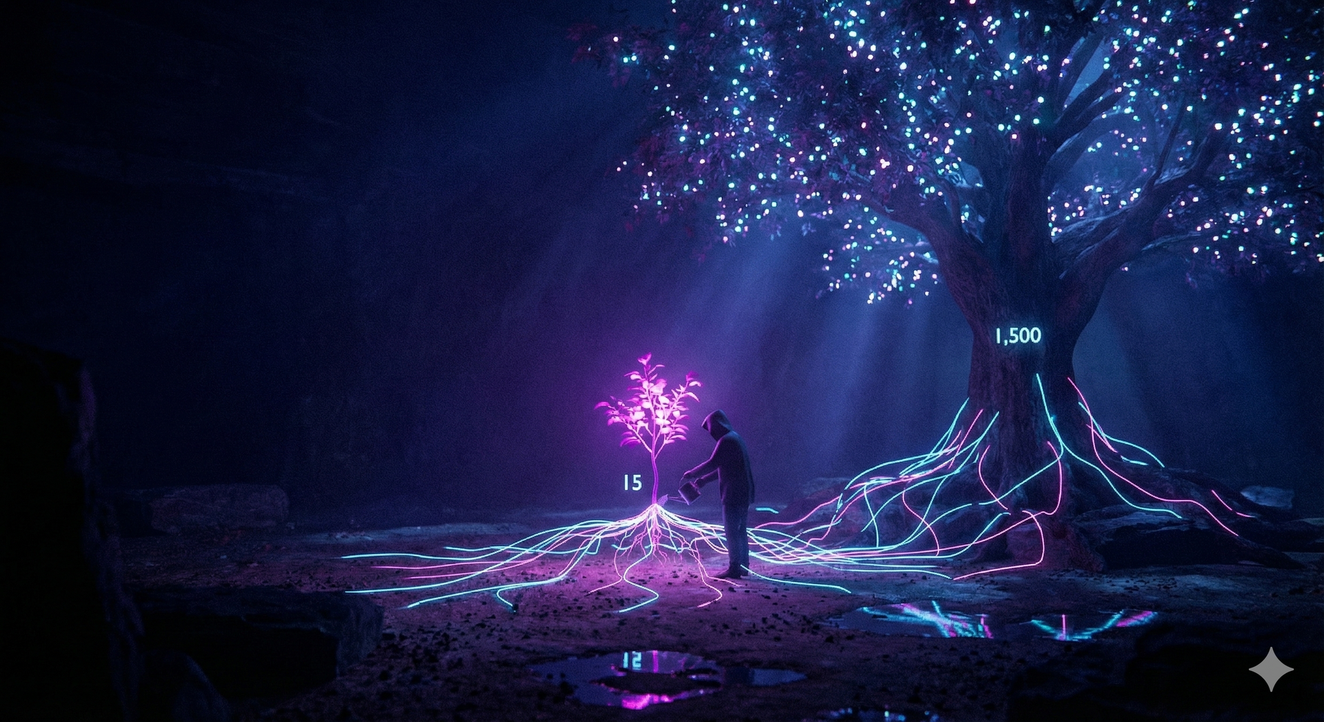 9.700% de crescimento. Sem hack.