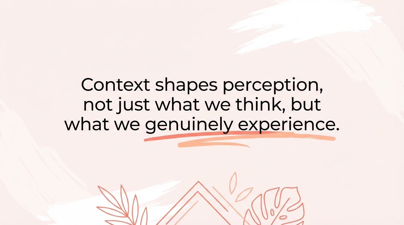How context shapes perception
