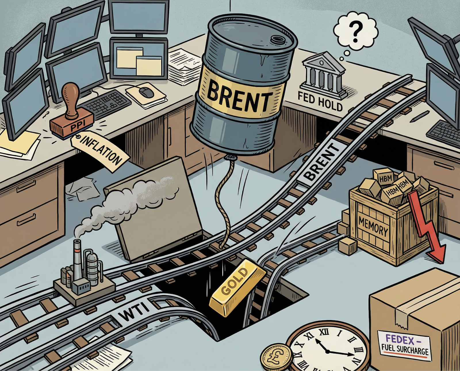 Fed Holds, Tape Sells | Brent Hits $114 | Micron's $33B Gets No Credit | Gold Breaks Down