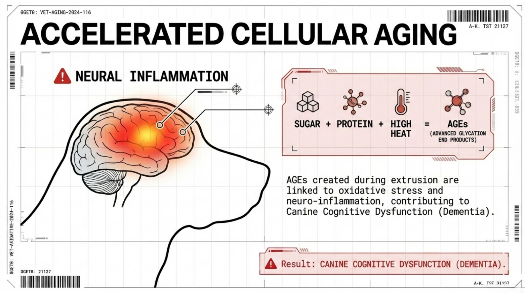 Cognitive Health and Food Processing: Advanced Glycation End Products in Dogs and Cats