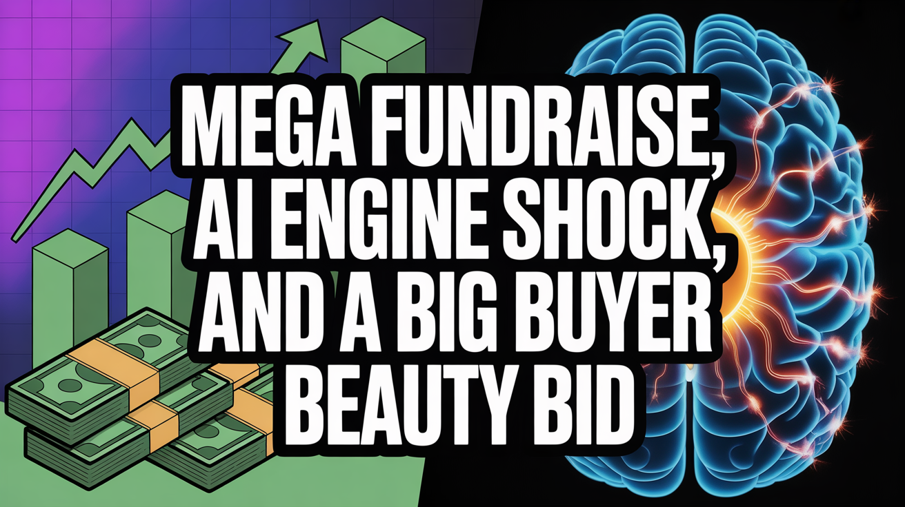 Mega Fundraise, AI Engine Shock, and a Big Buyer Beauty Bid