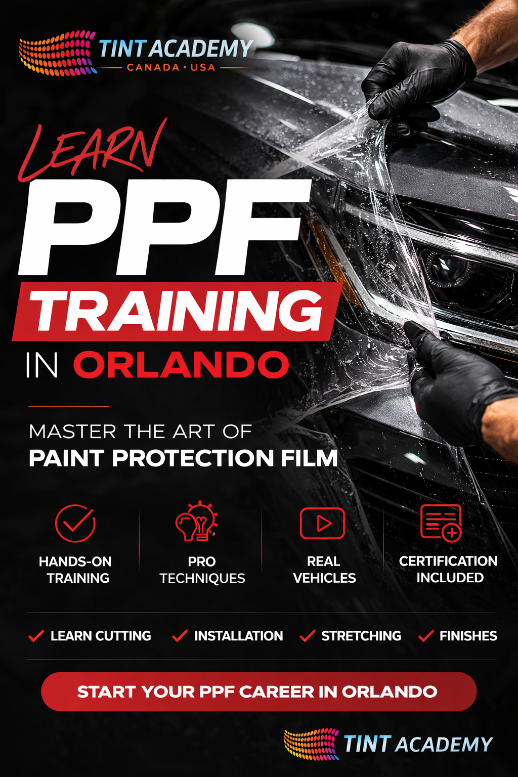 Learn Paint Protection Film (PPF) in Orlando – March 21–22