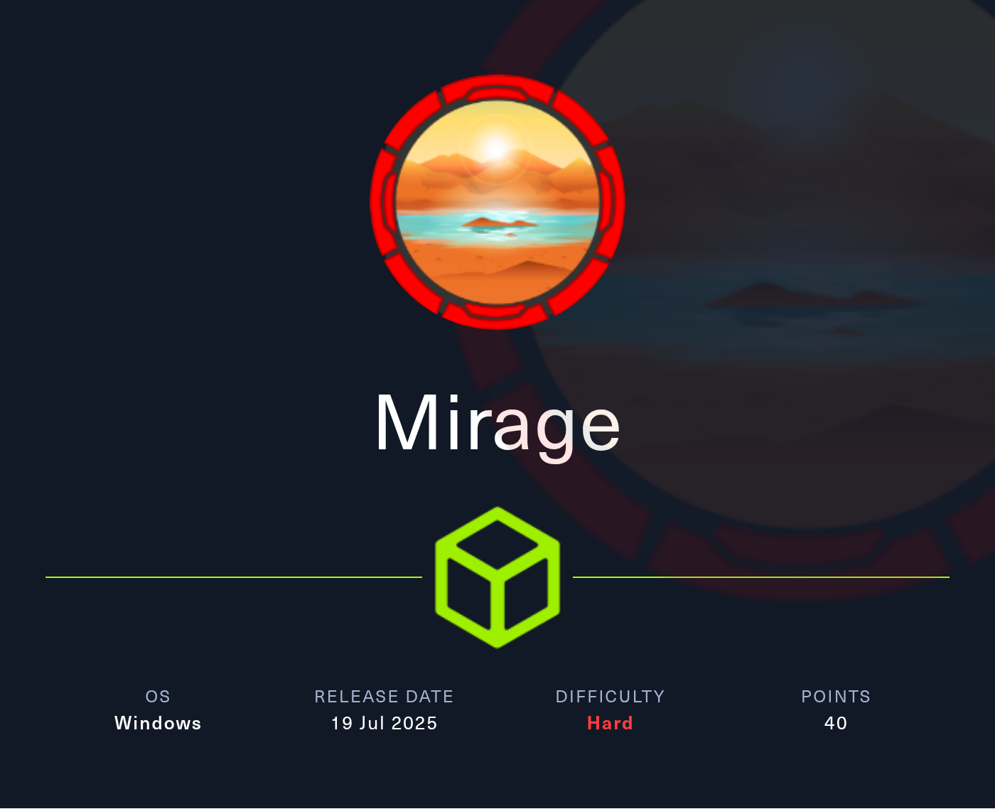 Mirage Machine | HackTheBox