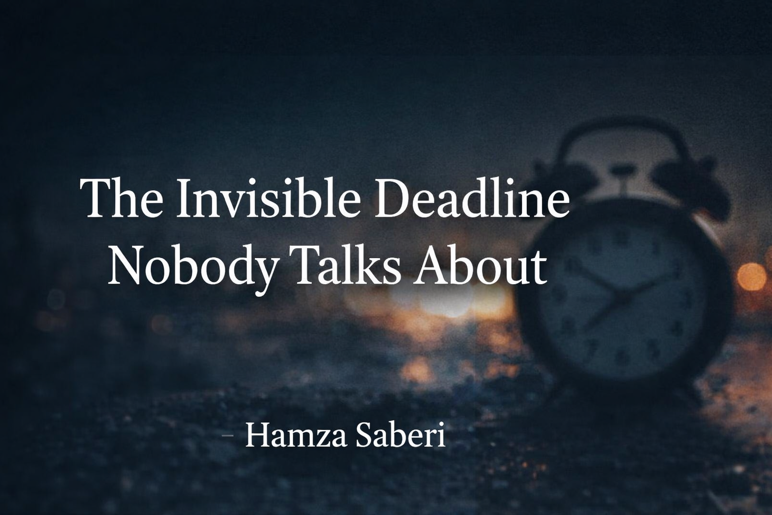The Invisible Deadline Nobody Talks About