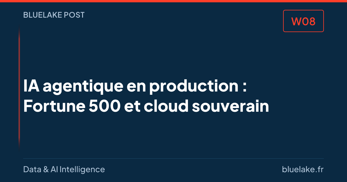 BLP#08 · IA agentique en production : Fortune 500 et cloud souverain
