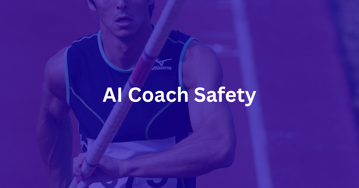 Can an AI pole vault coach actually be safe?