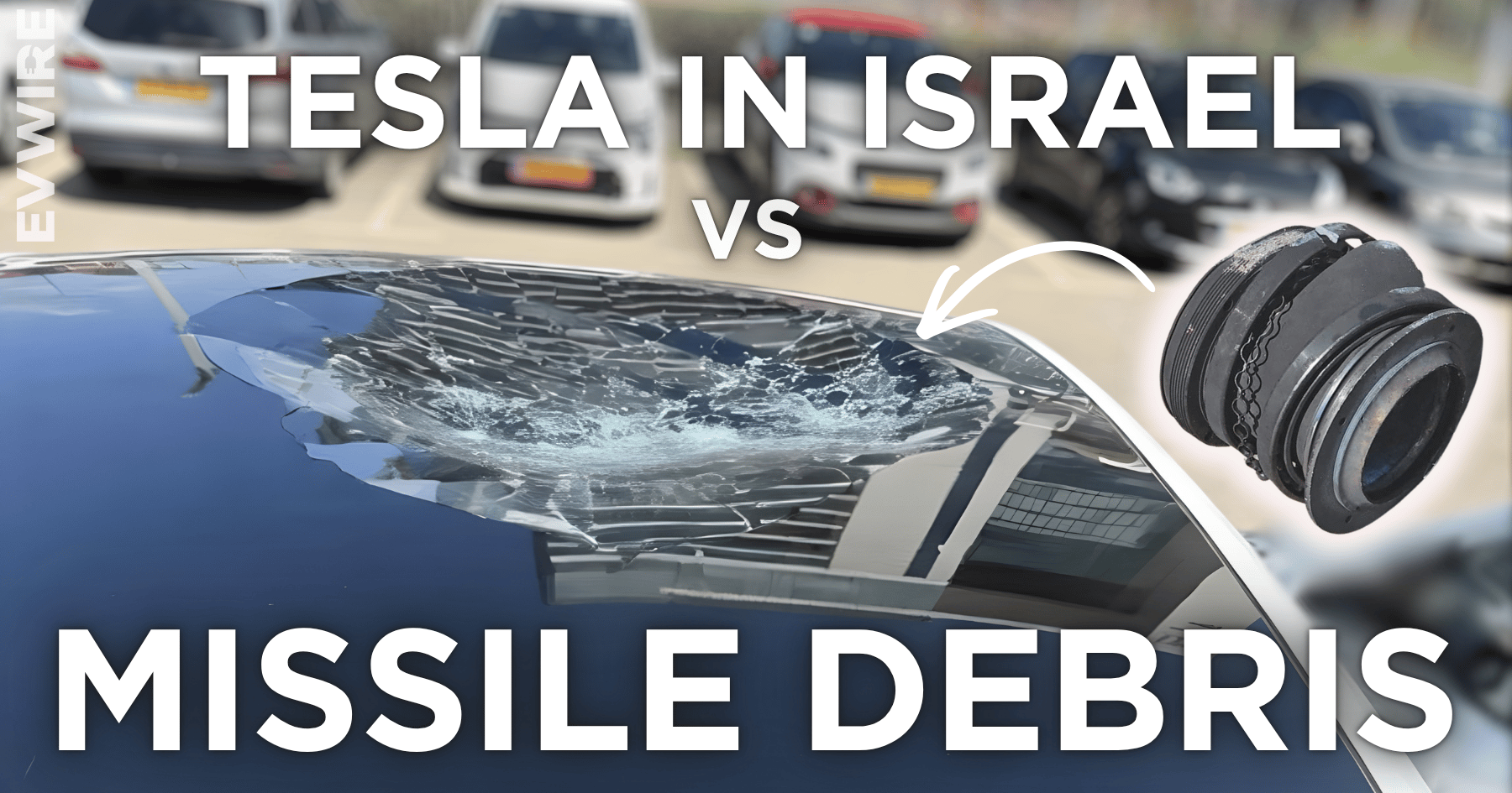 Tesla Model Y glass roof withstands rocket debris impact in Israel