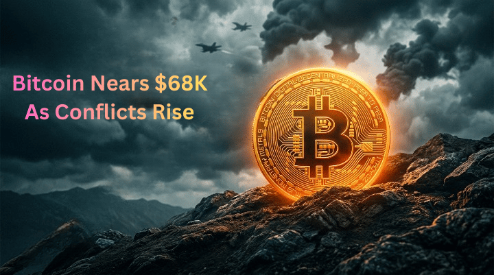 💪Bitcoin Nears $68K Amid U.S.-Iran Conflict