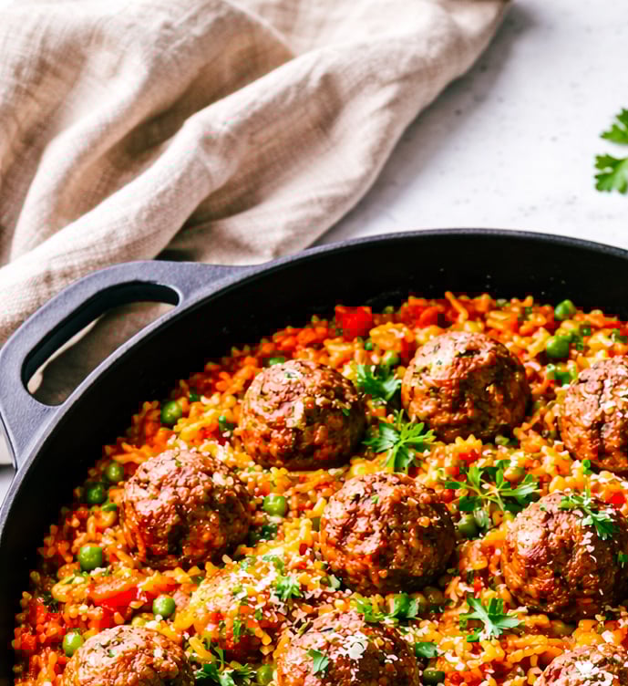 🍅 One-Pot-Tomatenreis mit Hackbällchen, Annabelle & Familienküche mit System – so entspannt schmeckt Alltag