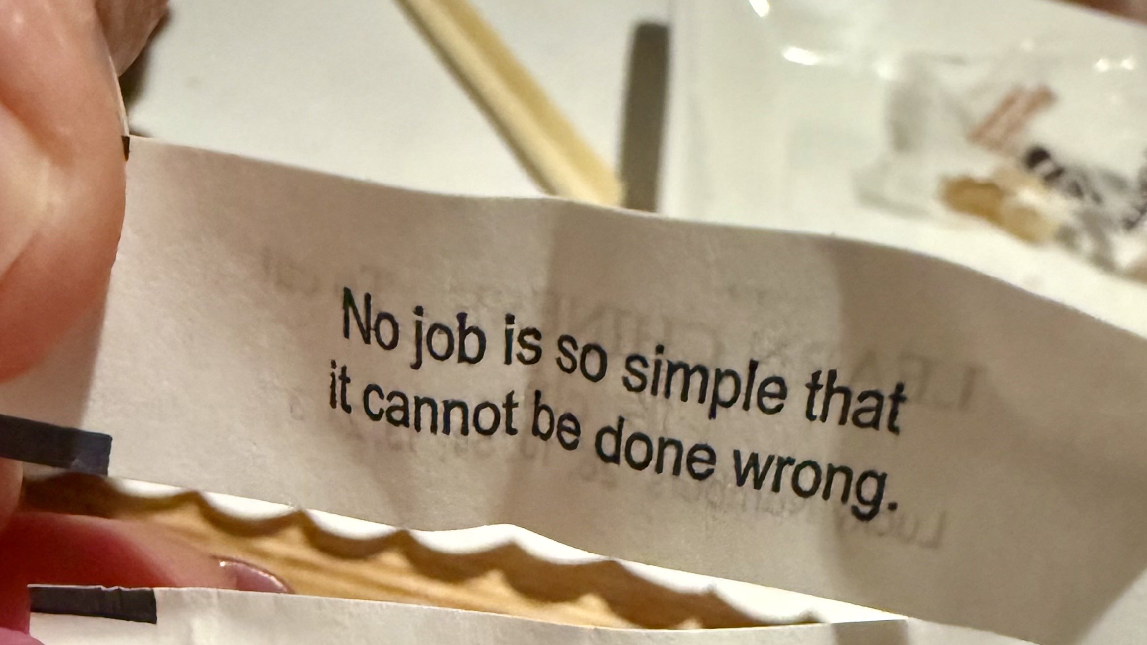 Fortune Cookie Logic