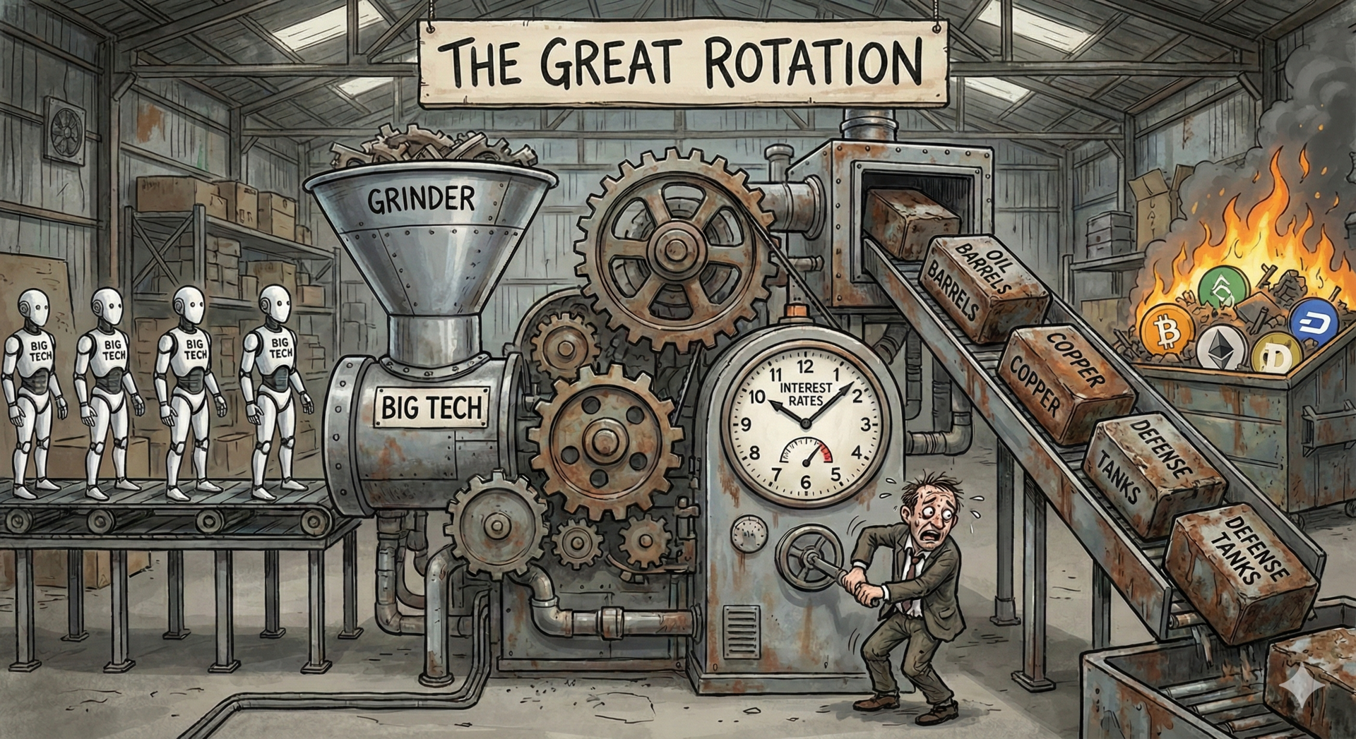 The Great Rotation: Tech Bleeds, We Feed