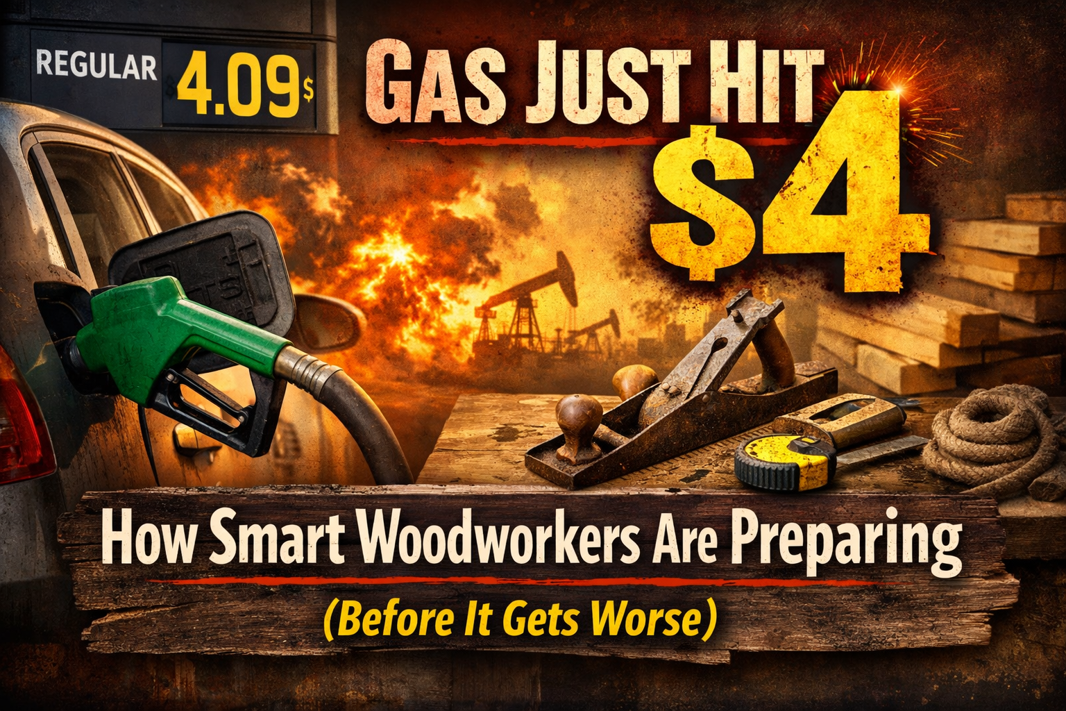 Gas Just Hit $4 — Here’s How Smart Woodworkers Are Preparing (Before It Gets Worse)