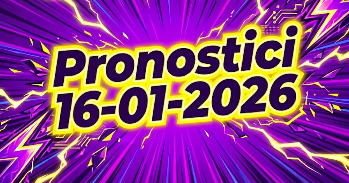 Pronostici calcio 16 gennaio 2026