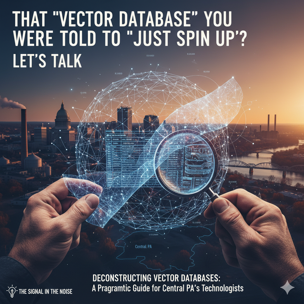 That 'Vector Database' You Were Told To 'Just Spin Up'? Let's Talk