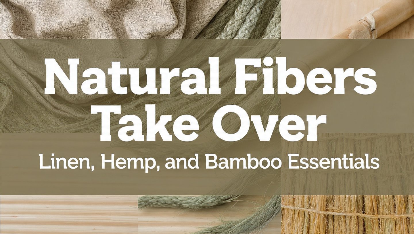 Natural Fibers Take Over: Linen, Hemp, and Bamboo Essentials