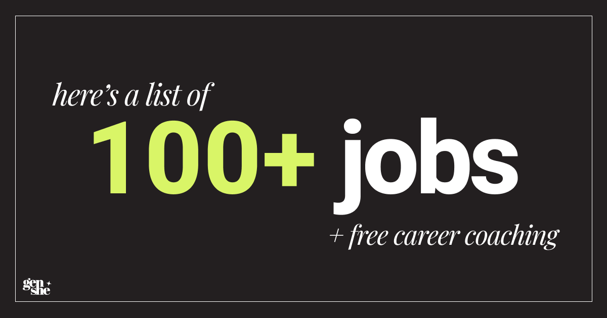 100+ Jobs & FREE Career Coaching with Avni!