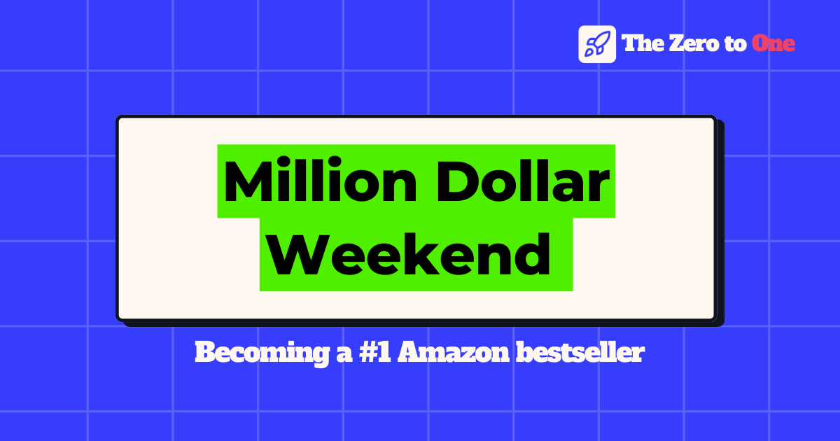 How Noah Kagan launched Million Dollar Weekend as an Amazon #1 Bestseller